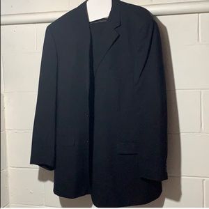 Men’s black wool suit set